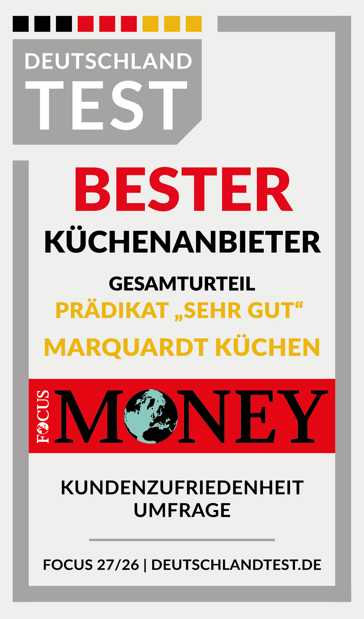 Marquardt Küchen: Bester Küchenanbieter Focus Money 2026