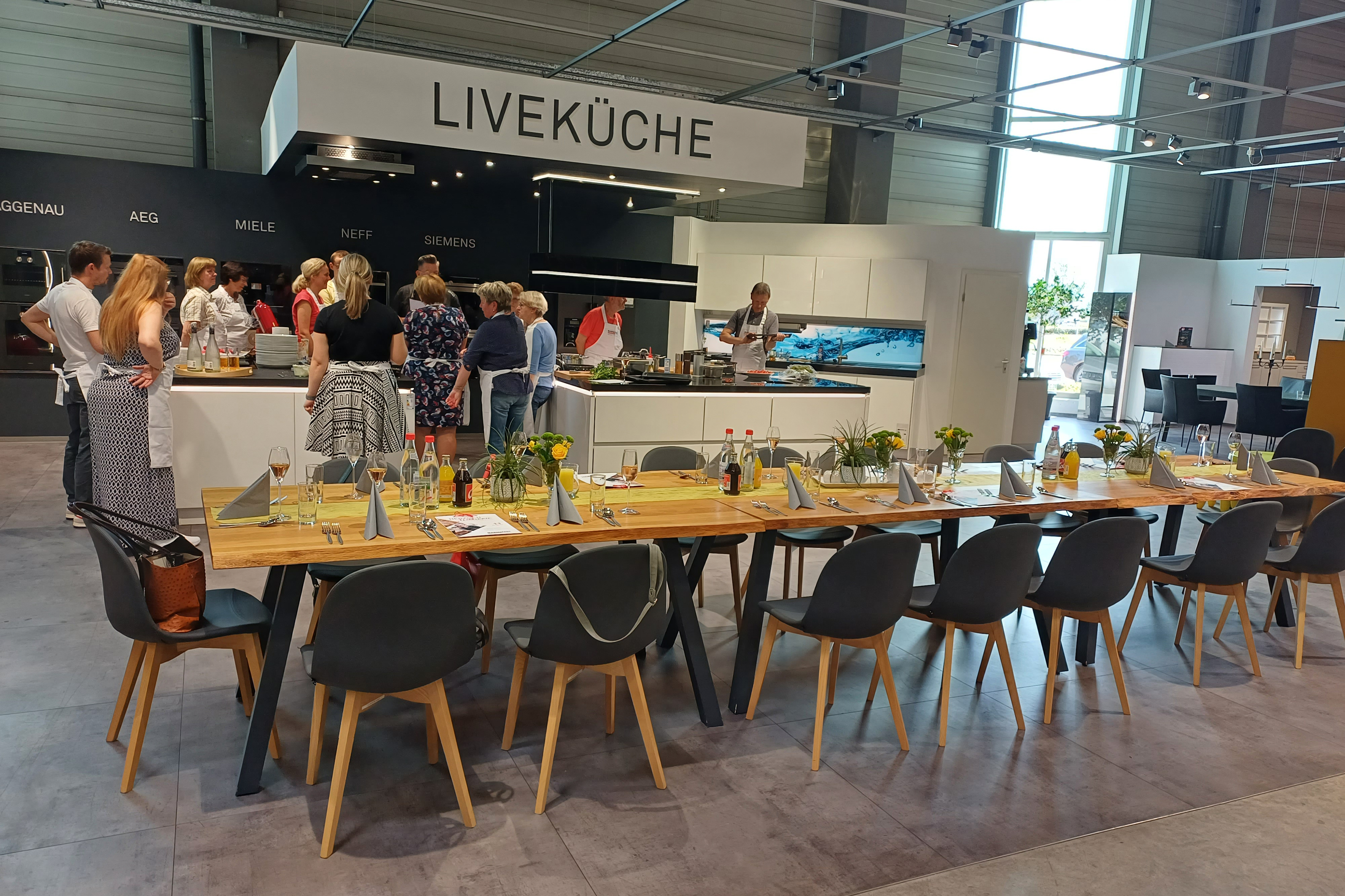 Vom Live-Kochen direkt zum Genuss