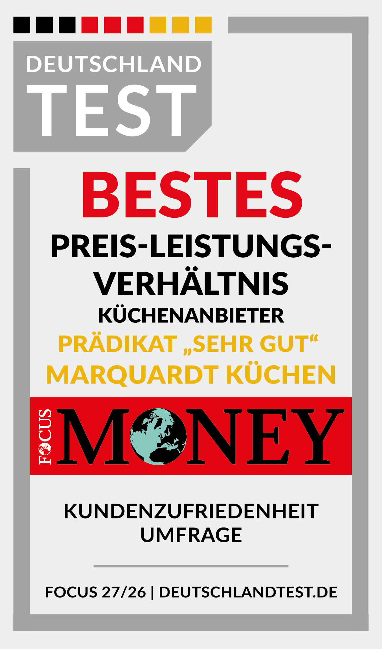 Deutschland Test Focus Money 2026 Preis-Leistungs-Verhältnis Auszeichnung