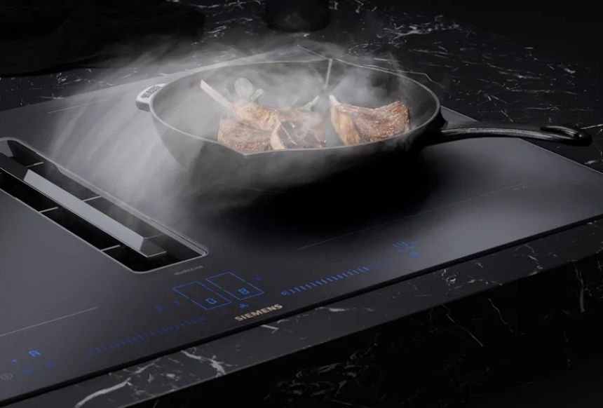 Siemens Matt Edition Kochfeld mit Dunstabzug
