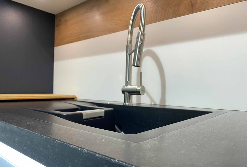 Arbeitsplatte Spüle flächenbündig