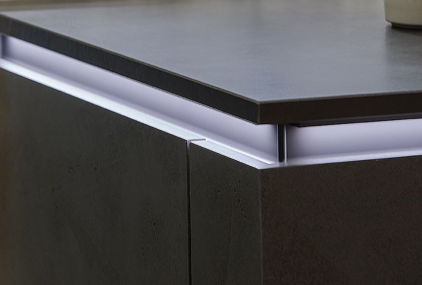 Beleuchtete Griffspur von Fronten