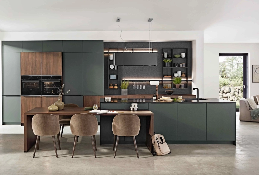Küchentrend dunkelgrün 2024 Black Green